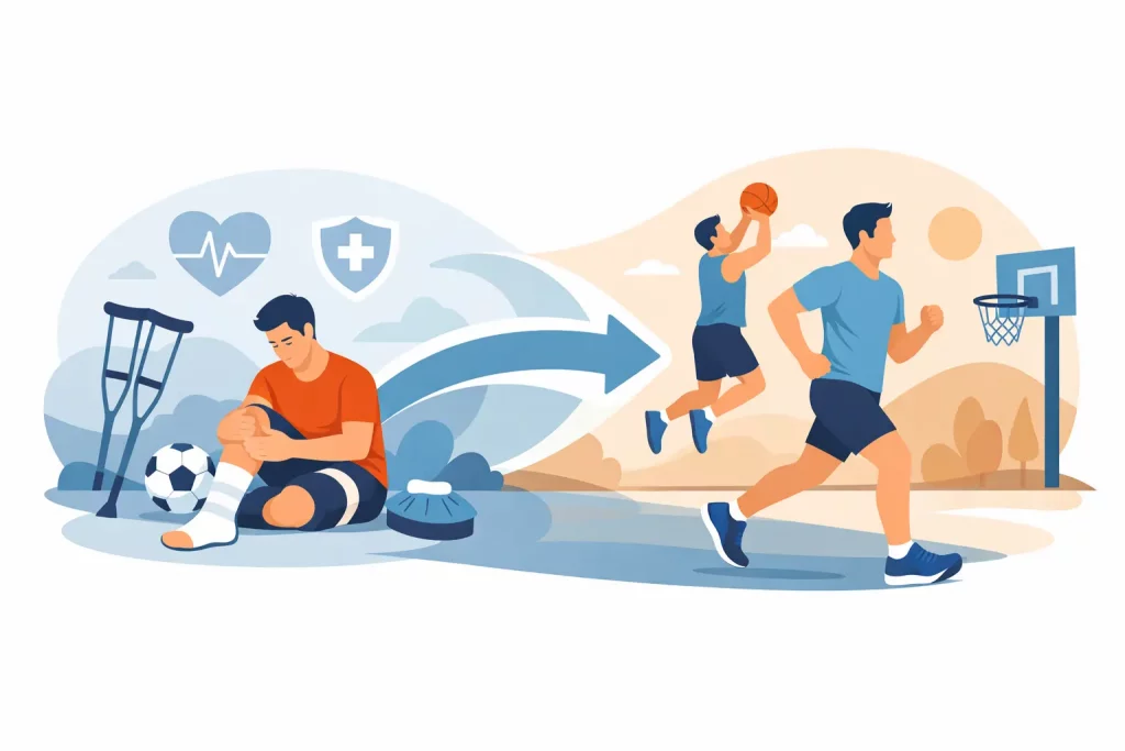 Sports injury rehabilitation and safe return to activity